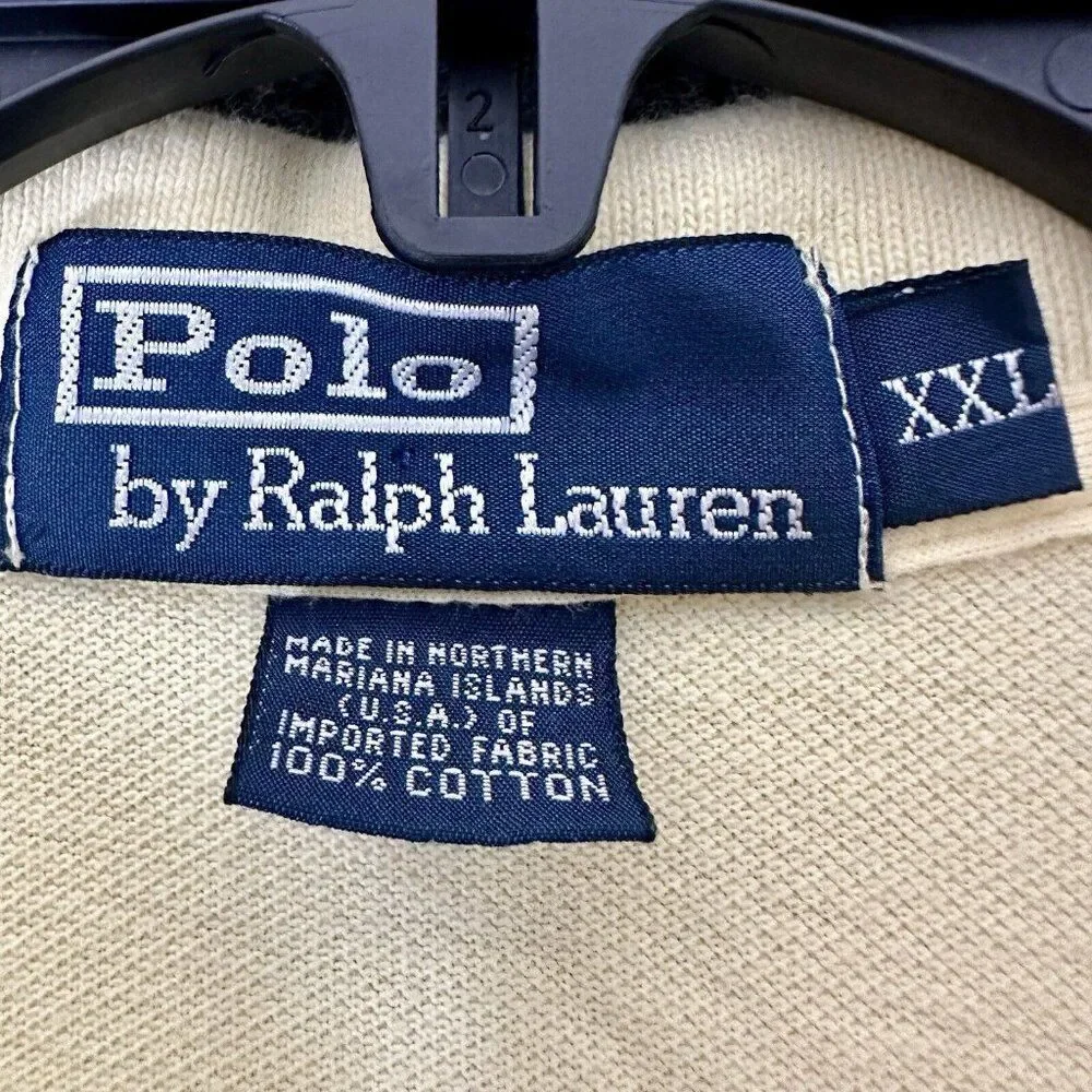 Polo Ralph Lauren Shirt Mens 2XL Yellow Polo Short Sleeve‎ Cotton Casual Adult